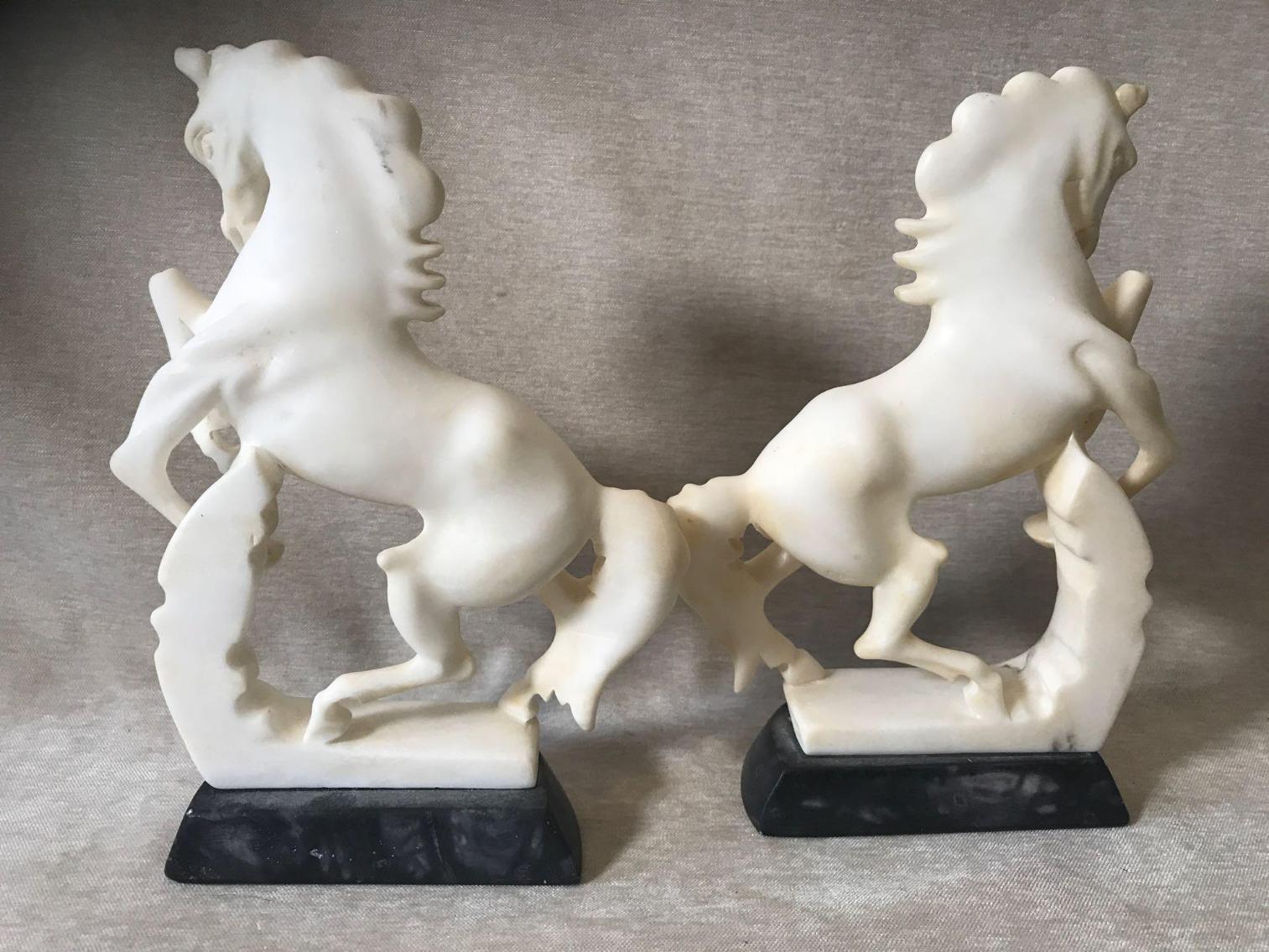 Image for Italian Marble Horse Bookends