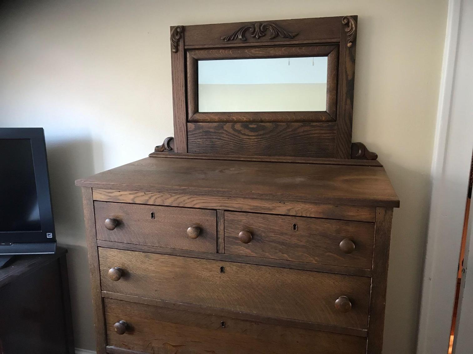 Image for Antique Oak Gentleman’s Dresser