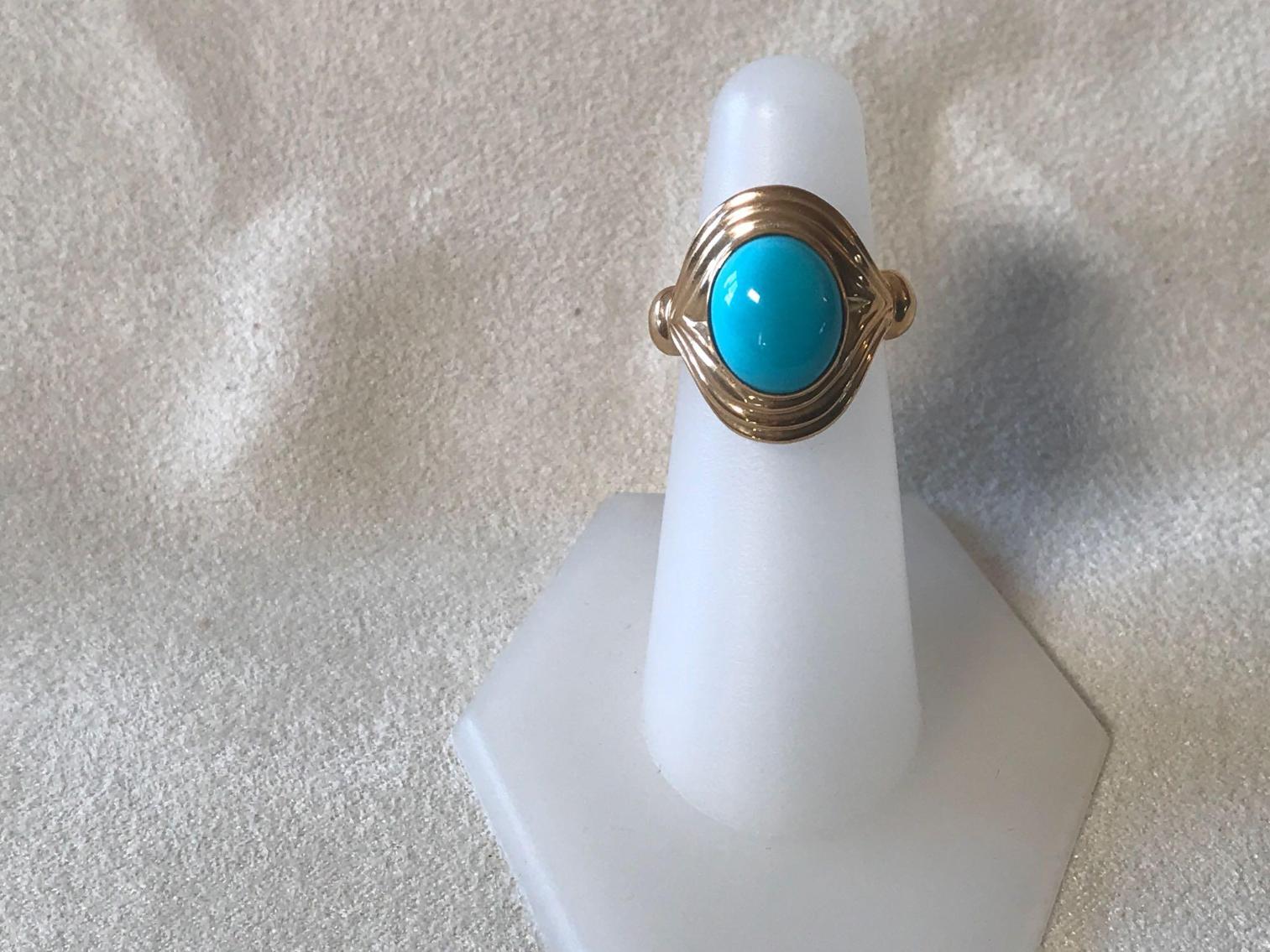 Image for 14 Kt Gold and Turquoise ring
