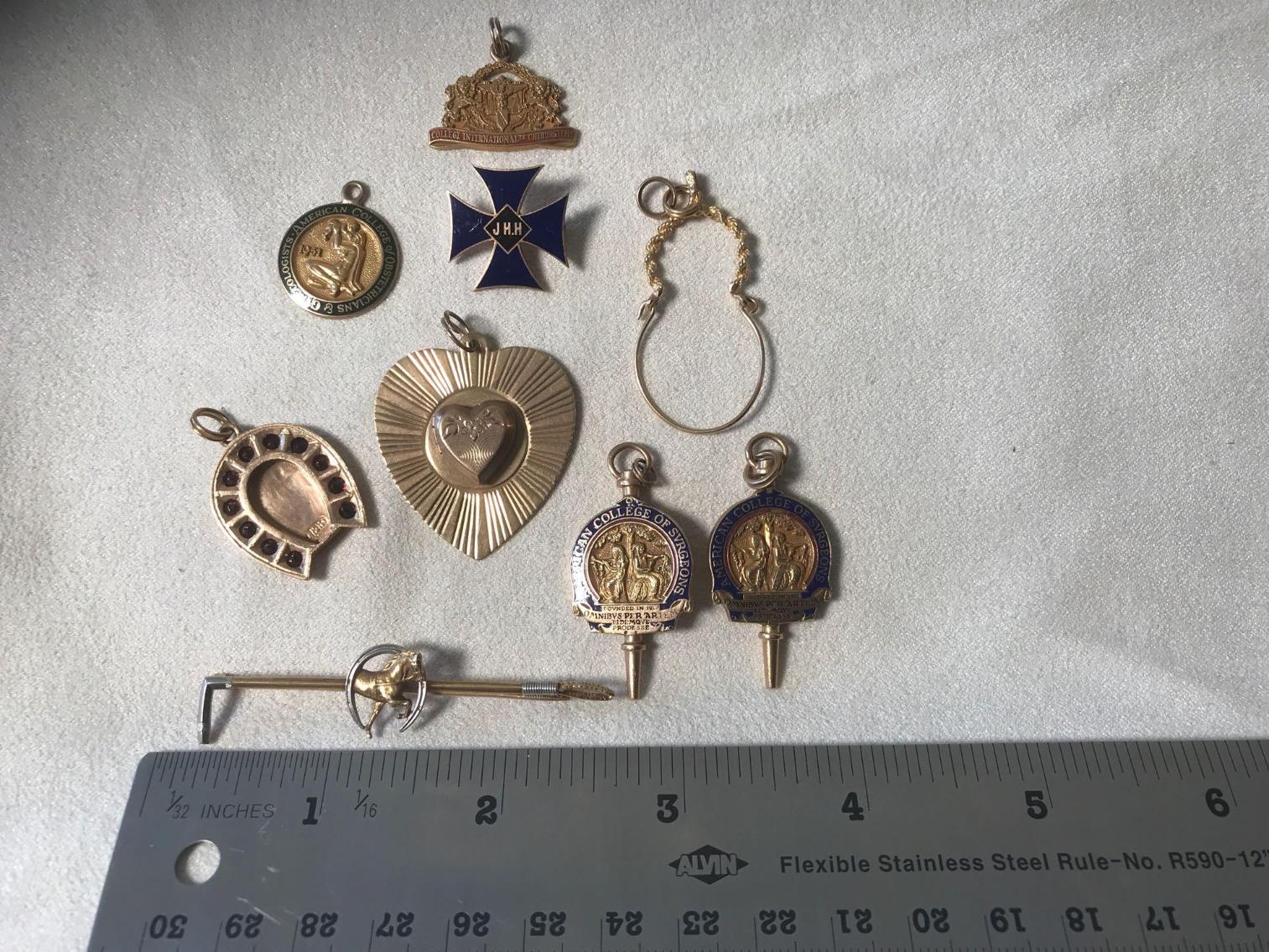 Image for 14 Kt Gold Charms and Service Pins