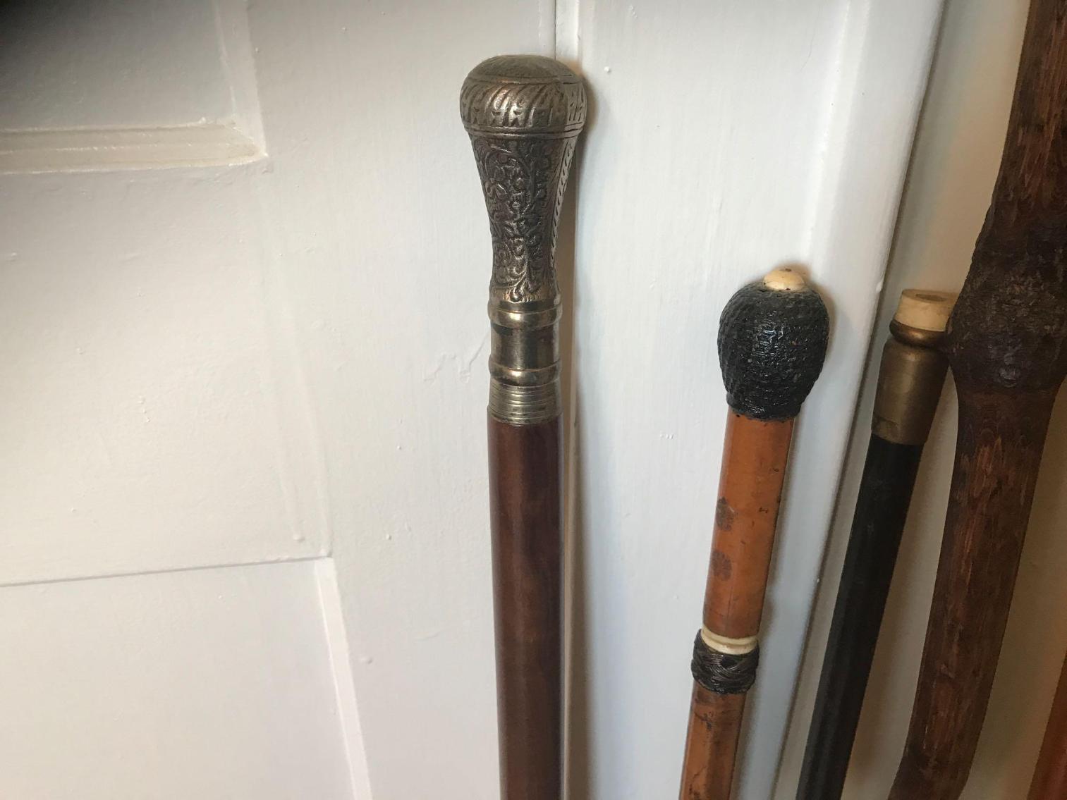 Image for Lot of Canes and Walking Sticks