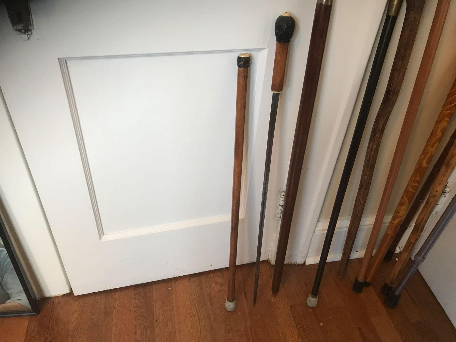 Image for Lot of Canes and Walking Sticks