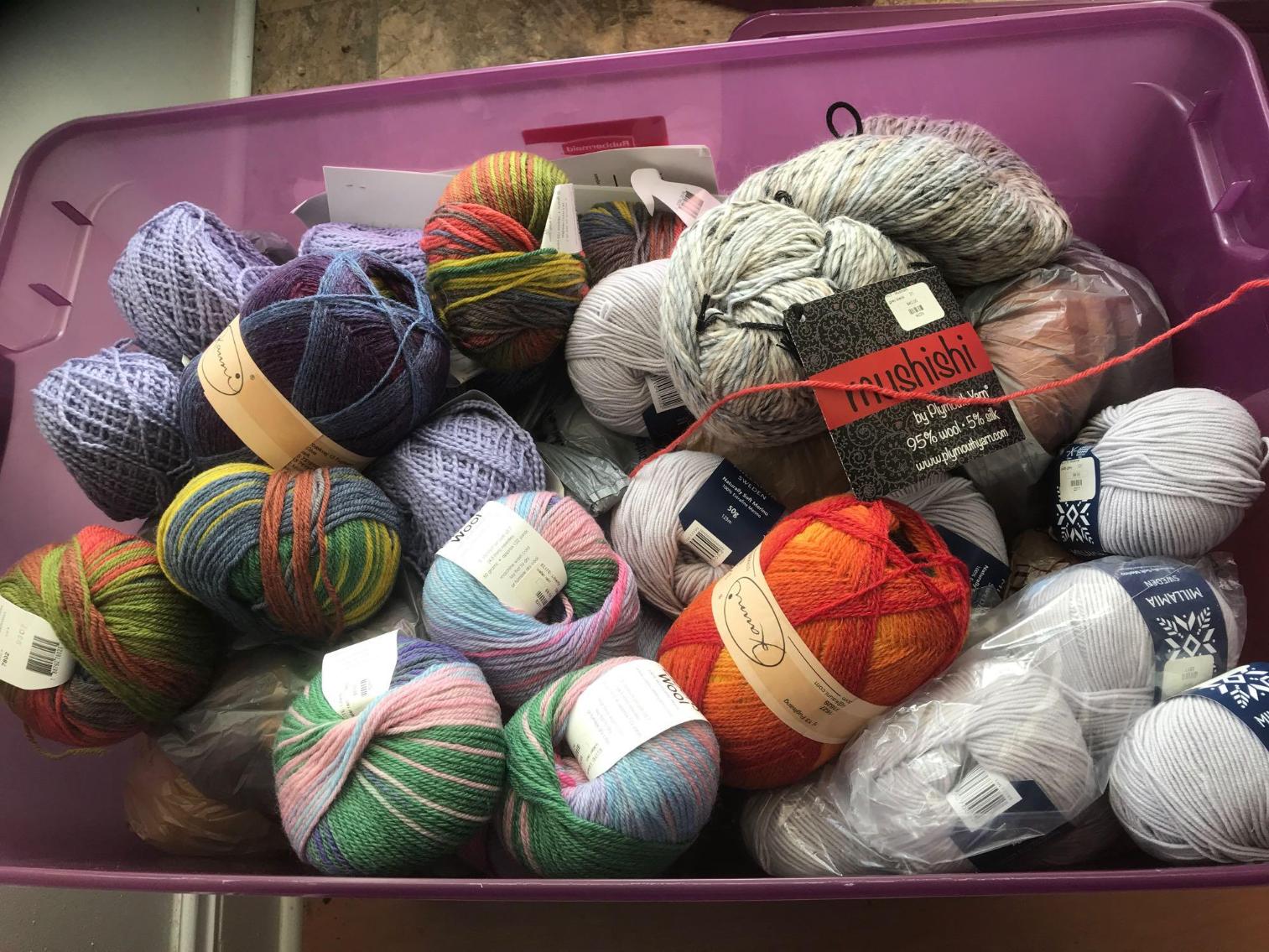 Image for Large Lot of Yarn and Craft Supplies