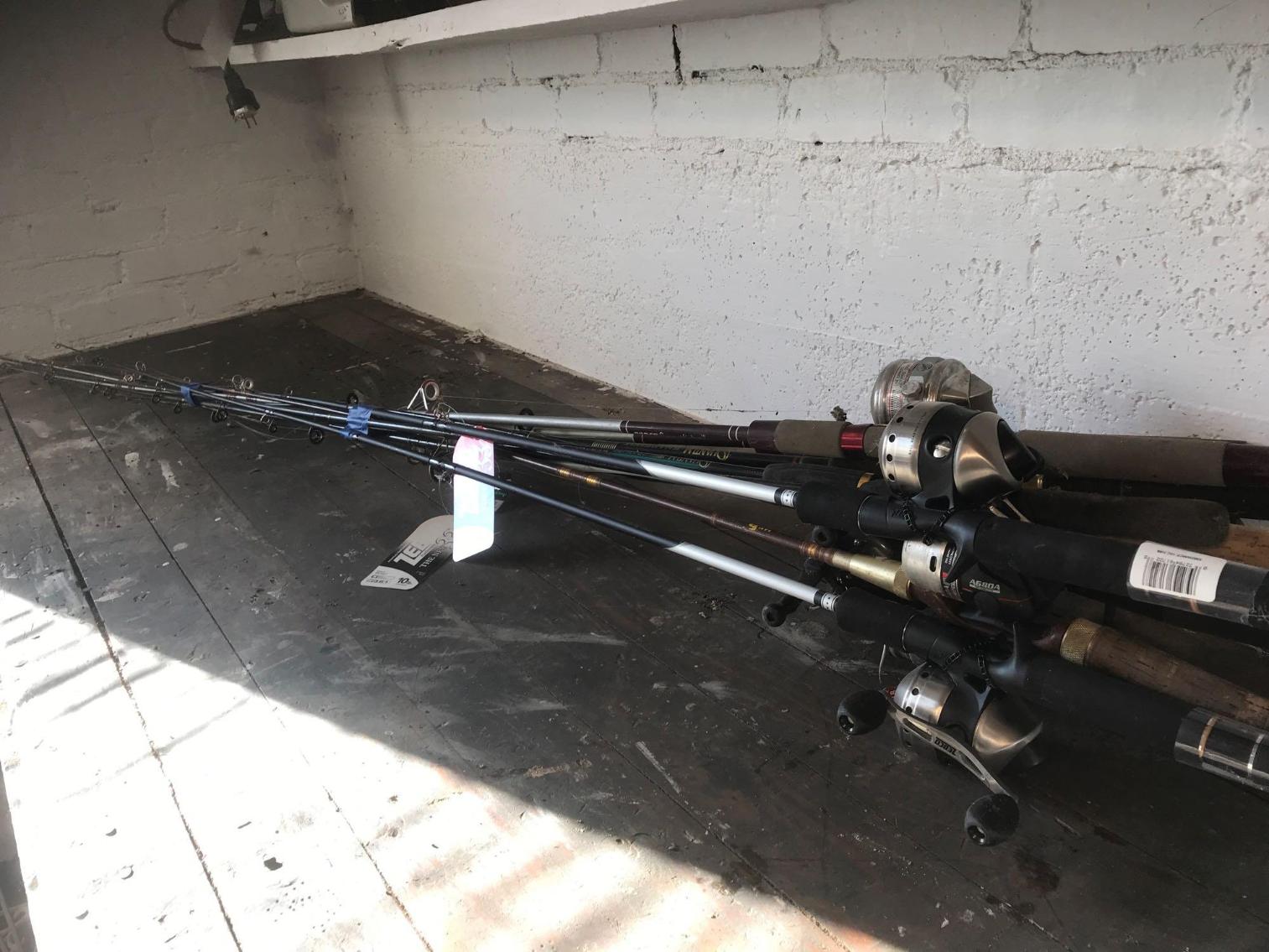 Image for Large Lot of Fishing Poles