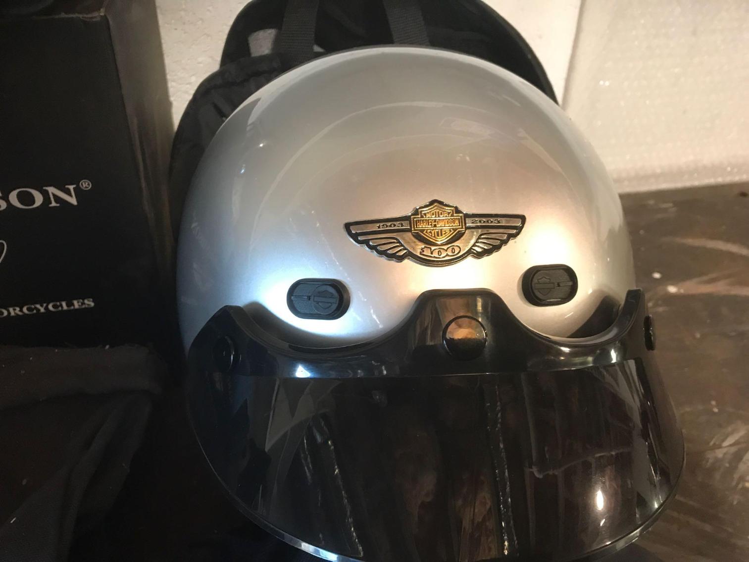 Image for Vintage Harley Davidson 100th Anniversary Helmets and More