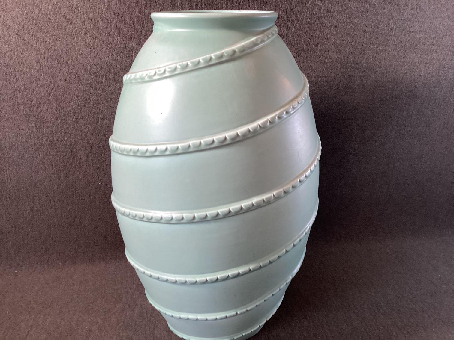 Image for Large Art Pottery Umbrella Stand
