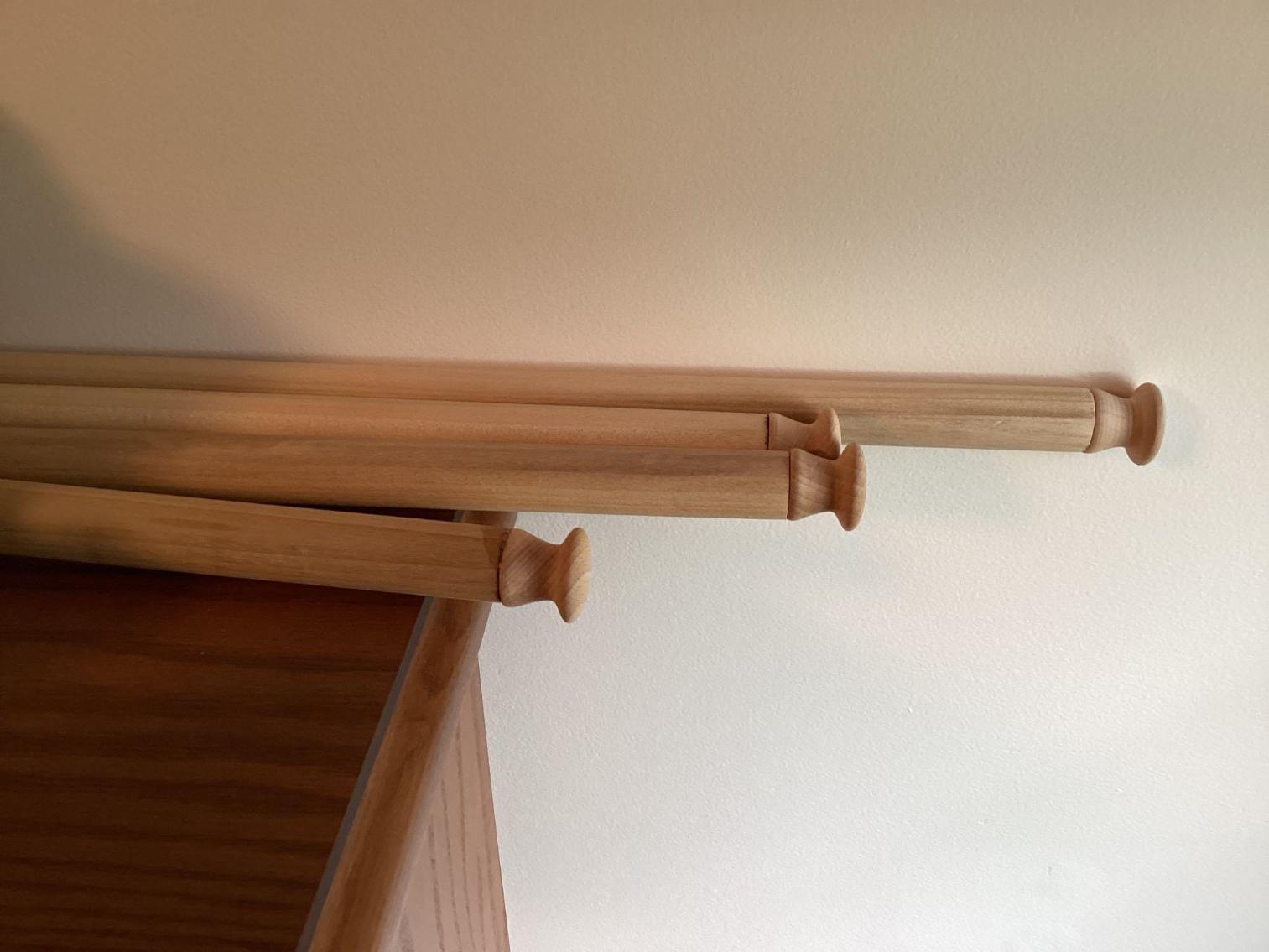 Image for Curtain Brackets and Wooden Rods