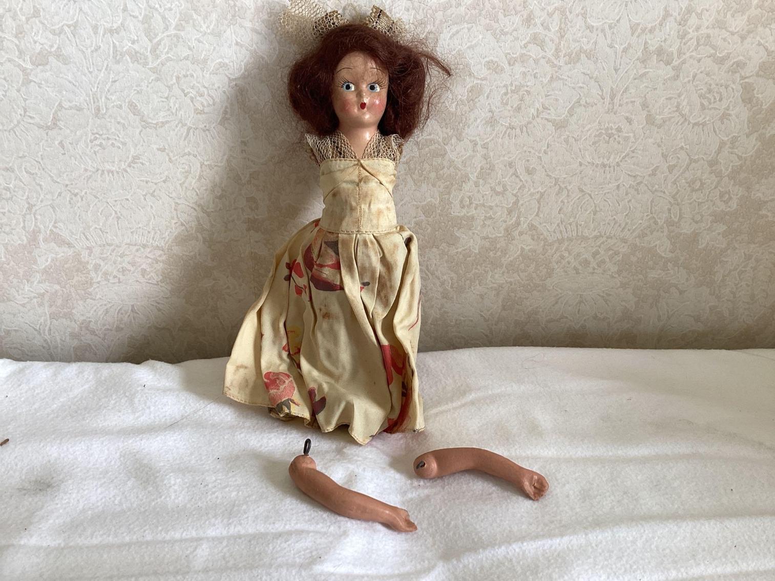 Image for 6 Antique Composition Dolls