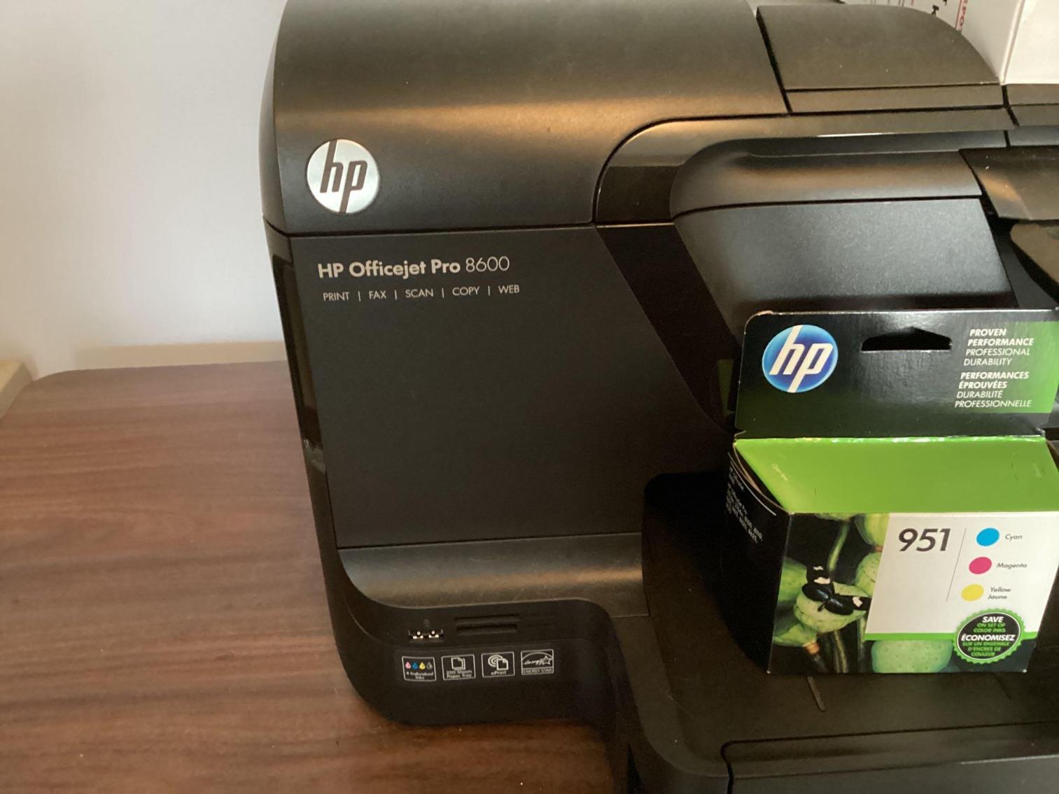 Image for HP OfficeJet Pro Printer with Table