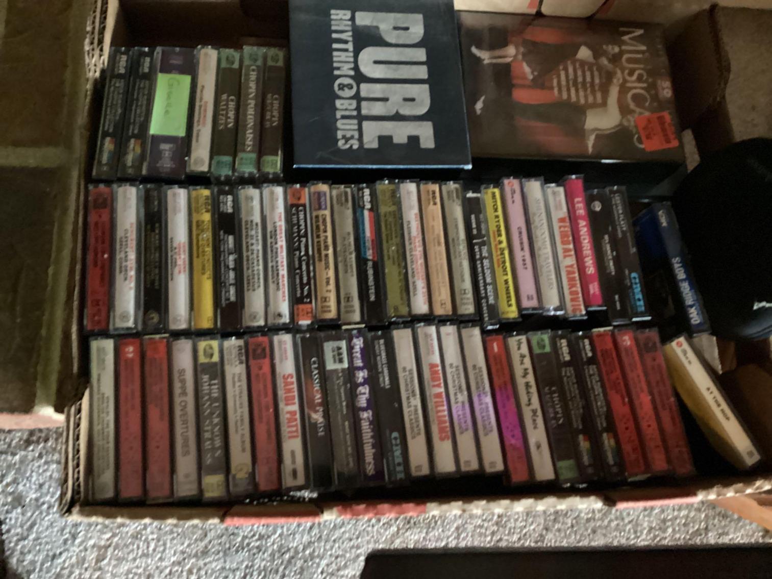 Image for CD’s and Cassette Tapes and Storage Shelf
