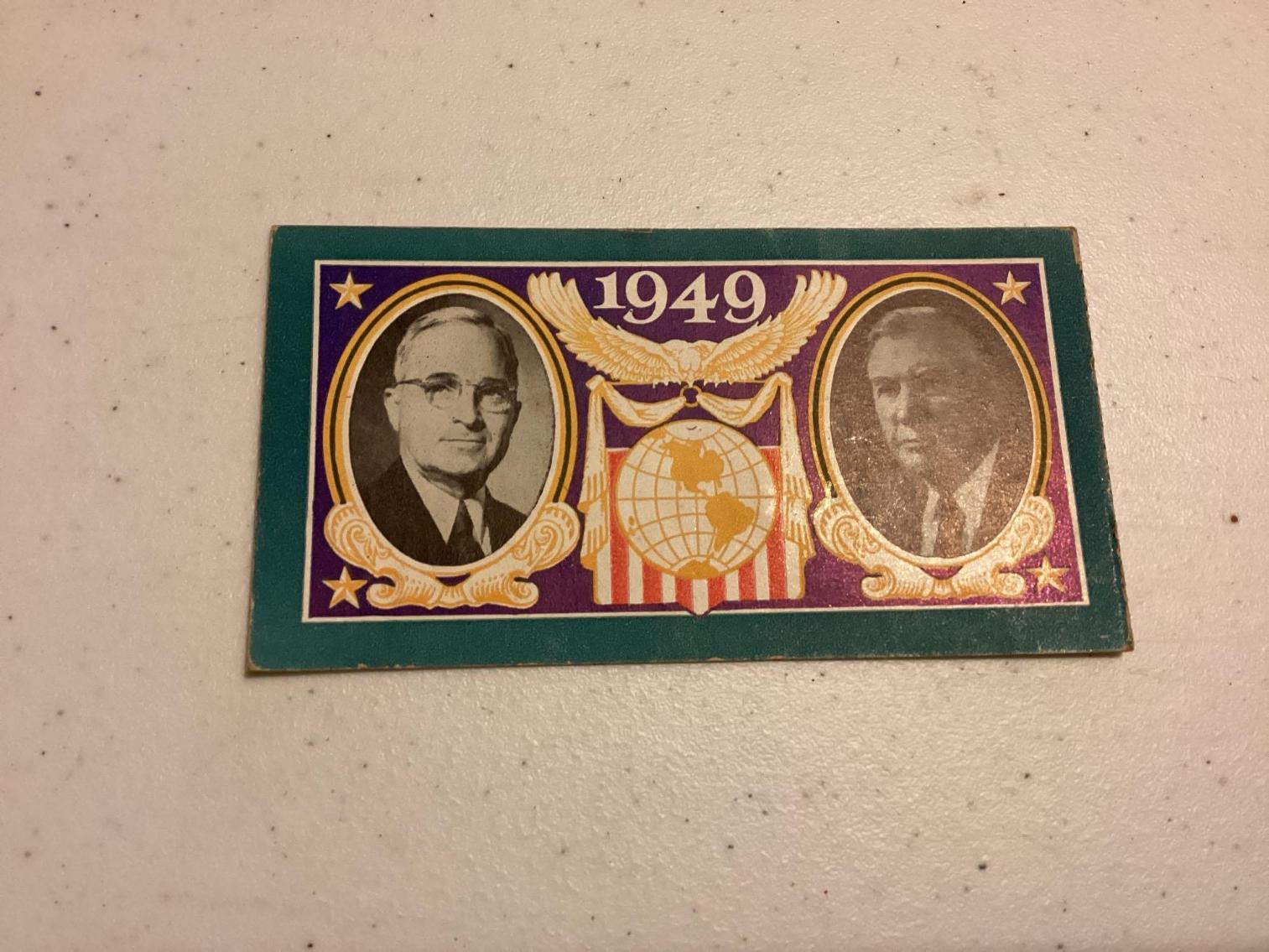 Image for 1949 Presidential Inauguration Ticket - Harry S. Truman