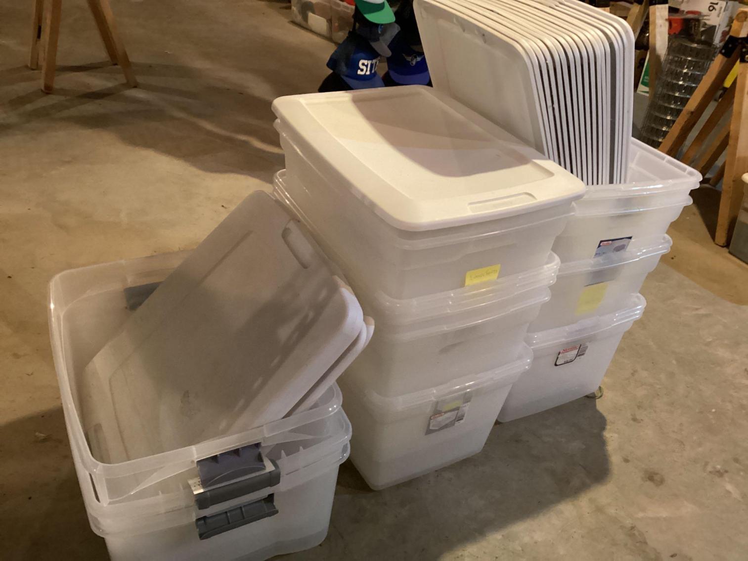 Image for Large Lot of Plastic Totes