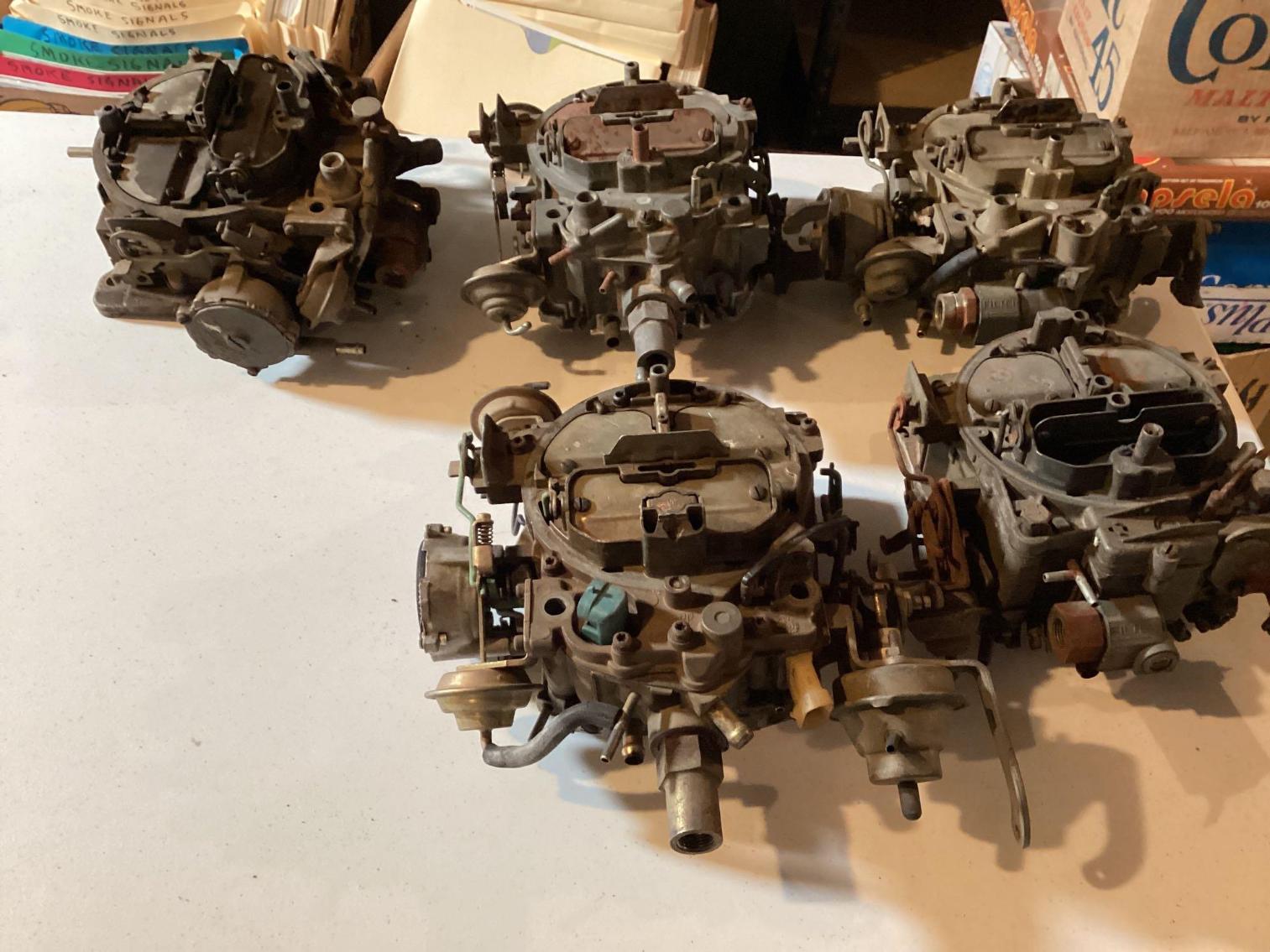 Image for 5 Carter QuadraJet Carburetors  