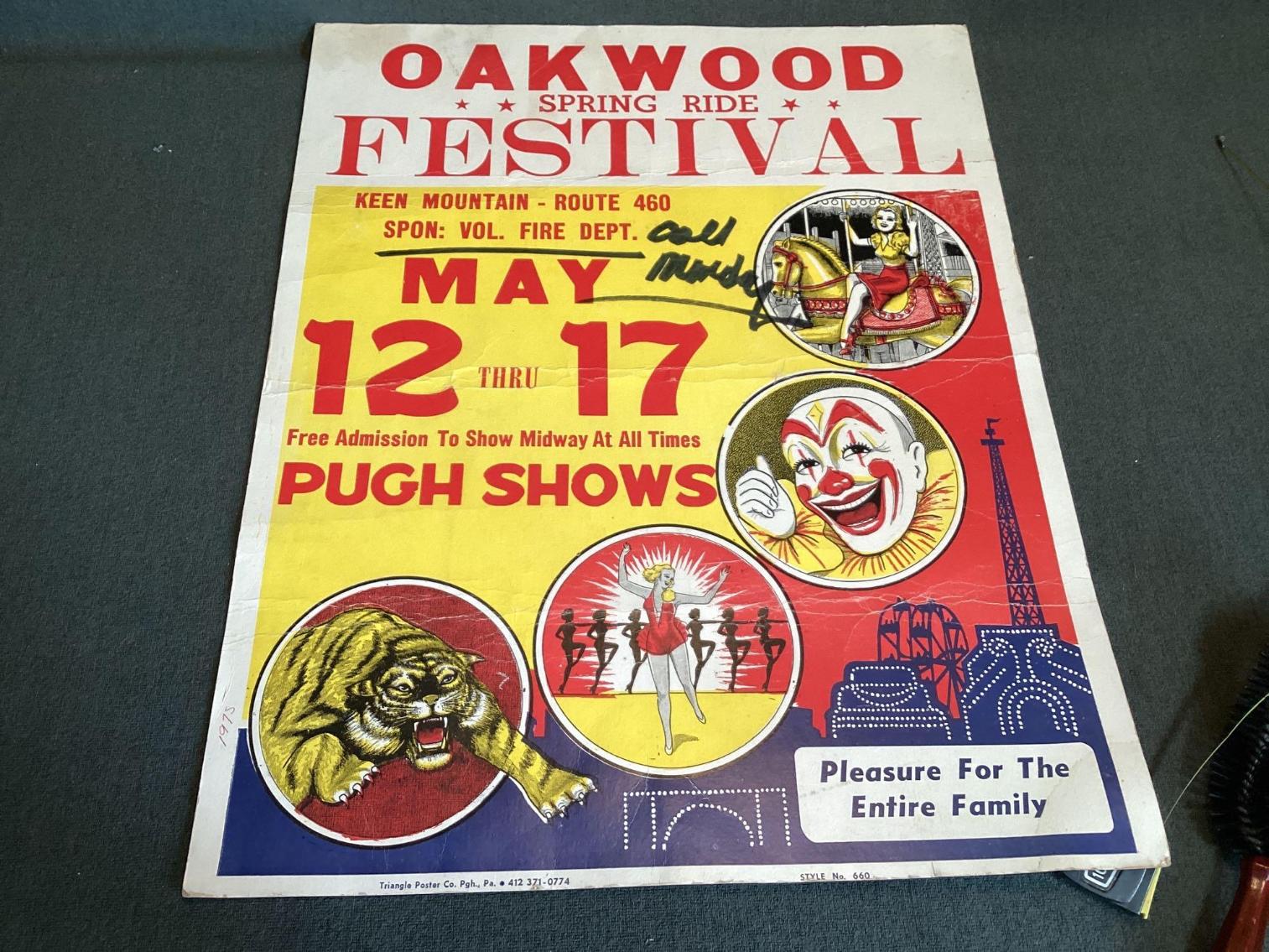 Image for Oakwood VA Spring Ride Festival Poster