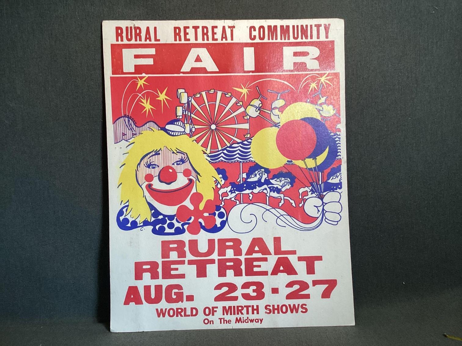 Image for Rural Retreat VA Fair Poster