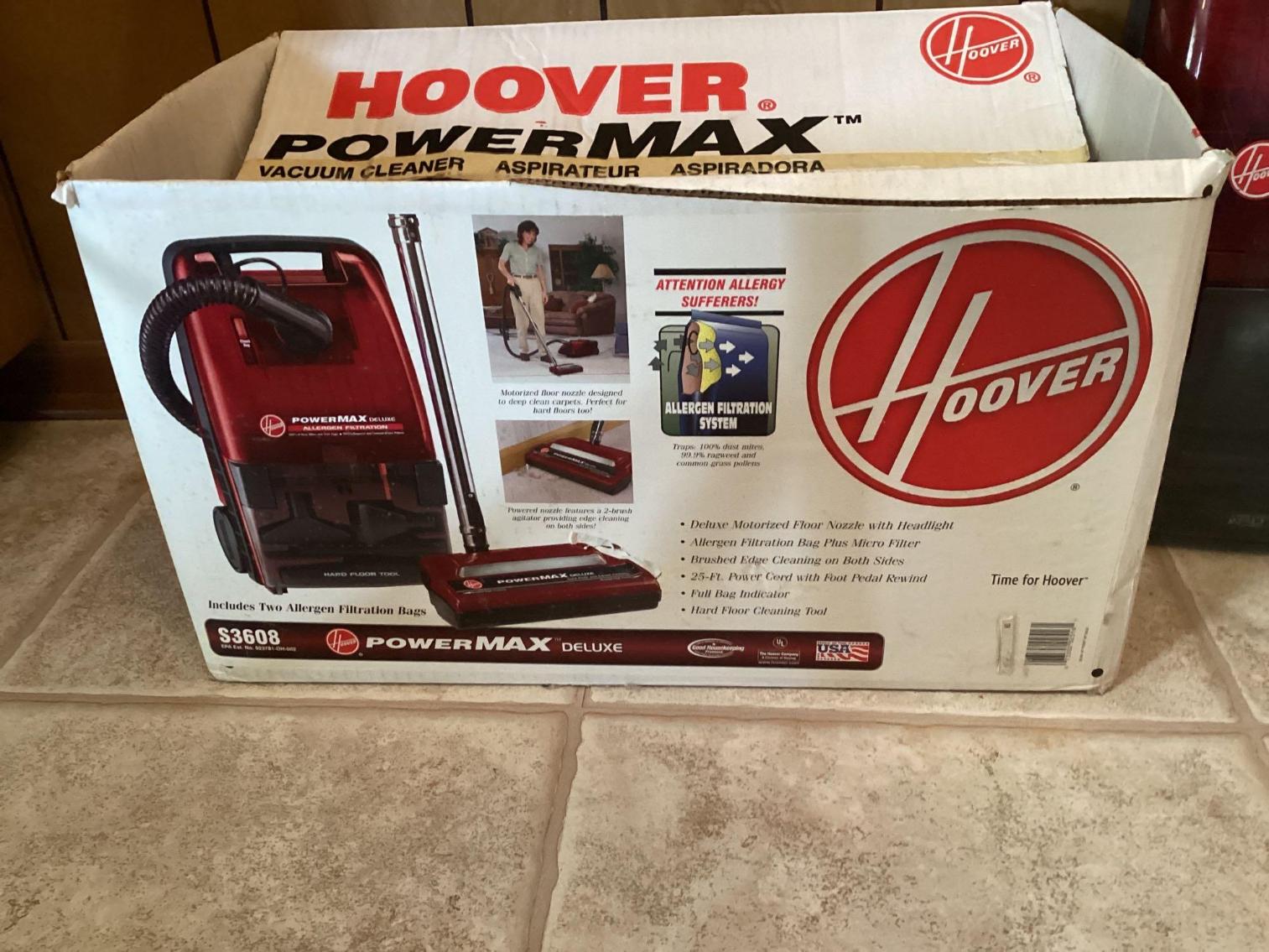 Image for Hoover Power Max Deluxe Canister Vacuum Cleaner