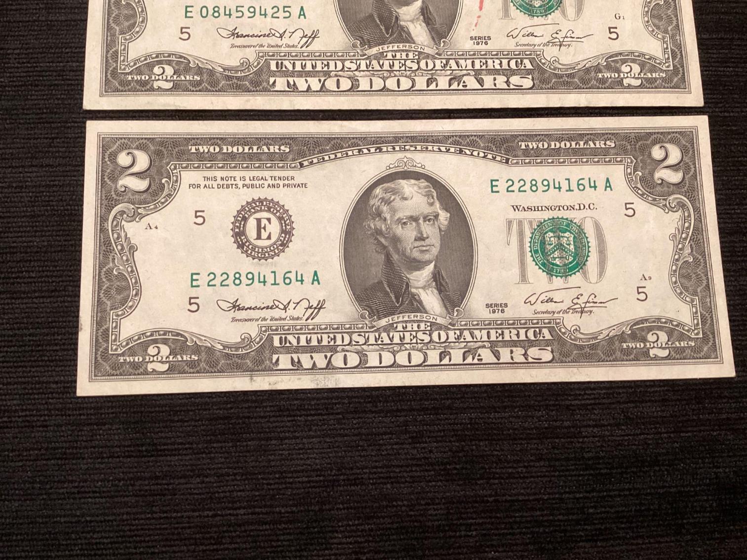 Image for 1976 $2 - total of 5
