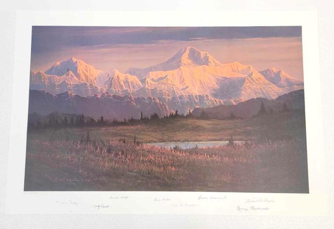 Ernest Robertson Denali Print Signed by Alaska First Ladies