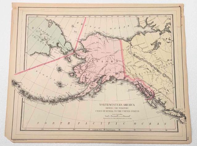 1887 Map of Alaska