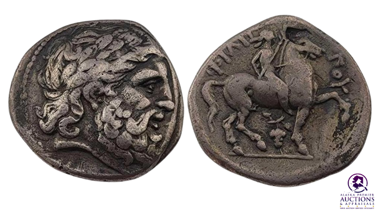 Kings of Macedon - Philip II, 359-336 BC Lifetime Struck Tetradrachm