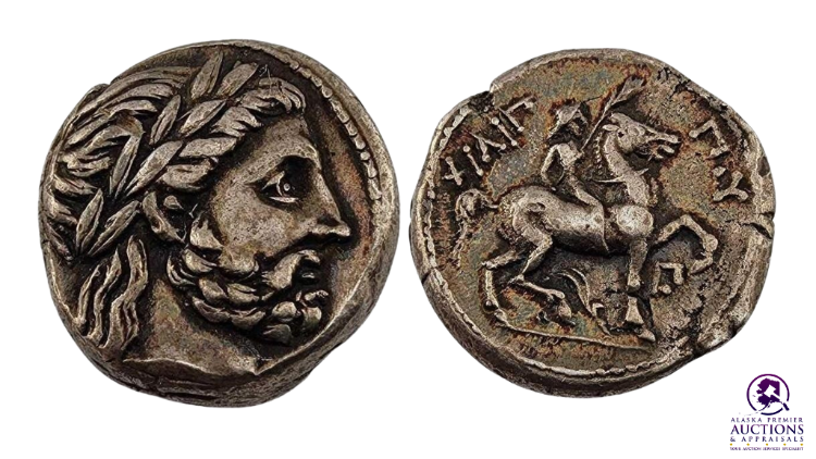 Kings of Macedon - Philip II, 359-336 BC Lifetime Struck Tetradrachm