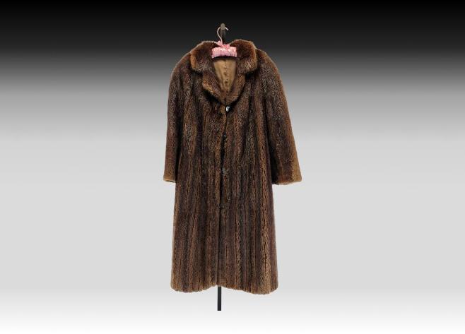 Beaver Fur Coat, Size 12
