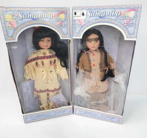 2x Samantha Medici Porcelain Dolls