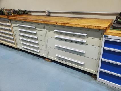 2-nu-era-cabinets-36-h-x-44-w-x-28-deep-1-6-drawer-1-4-drawer-w-30-x-92-wood-bench-top
