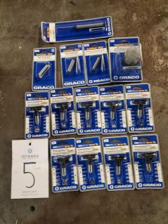 lot-of-9-assorted-graco-true-airless-spray-tips-with-4-filters-1-strainer