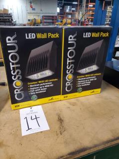 lot-of-2-lumark-crosstour-85w-led-wall-pack-light-fixtures-with-120-277-volt