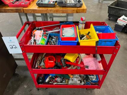 3-shelf-metal-rolling-shop-cart-with-contents