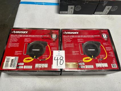 2-new-husky-1003-177-432-3-8-x-50-air-hose-reels