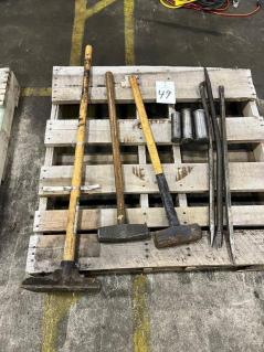 lot-of-assorted-sledge-hammers-and-pry-bars