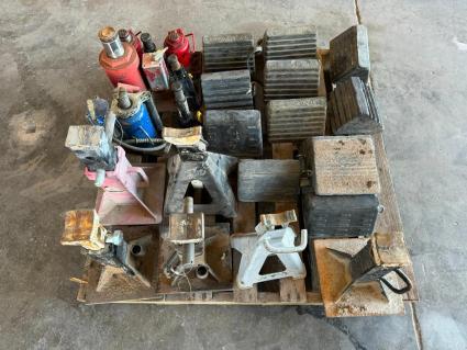 pallet-of-hydraulic-jacks-jack-stands-and-wheel-chocks