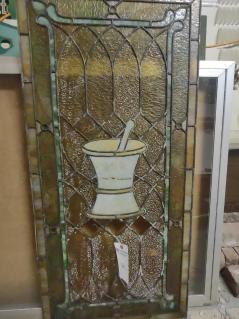 leaded-glass-apothecary-mortar-pestal-motif-stained-glass-21-x-44