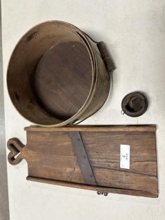 slaw-cutter-wood-bucket-small-peaceware-with-scoop-missing-lid