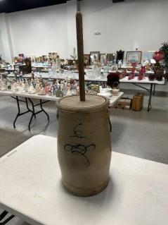 six-gallon-bee-sting-stoneware-churn
