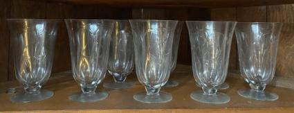 8-vintage-lead-crystal-etched-footed-water-goblet