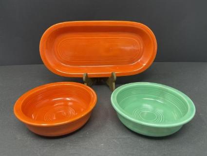 fiesta-ware-small-bread-tray-and-2-bowls
