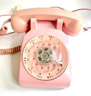 pink-bell-rotary-phone