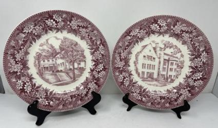 two-heidelberg-college-centennial-edition-plates