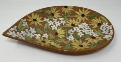 mid-century-painted-pottery-plate