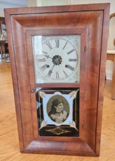 antique-waterbury-clock-w-reverse-glass-painting