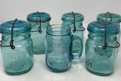 set-of-5-ball-centennial-jars-with-glass-clip-lids