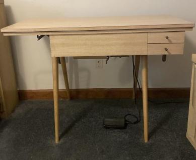 mid-century-blonde-sewing-table