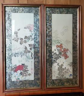 wood-framed-asian-artwork